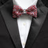 Red Rhinestone Crystal Bow Tie