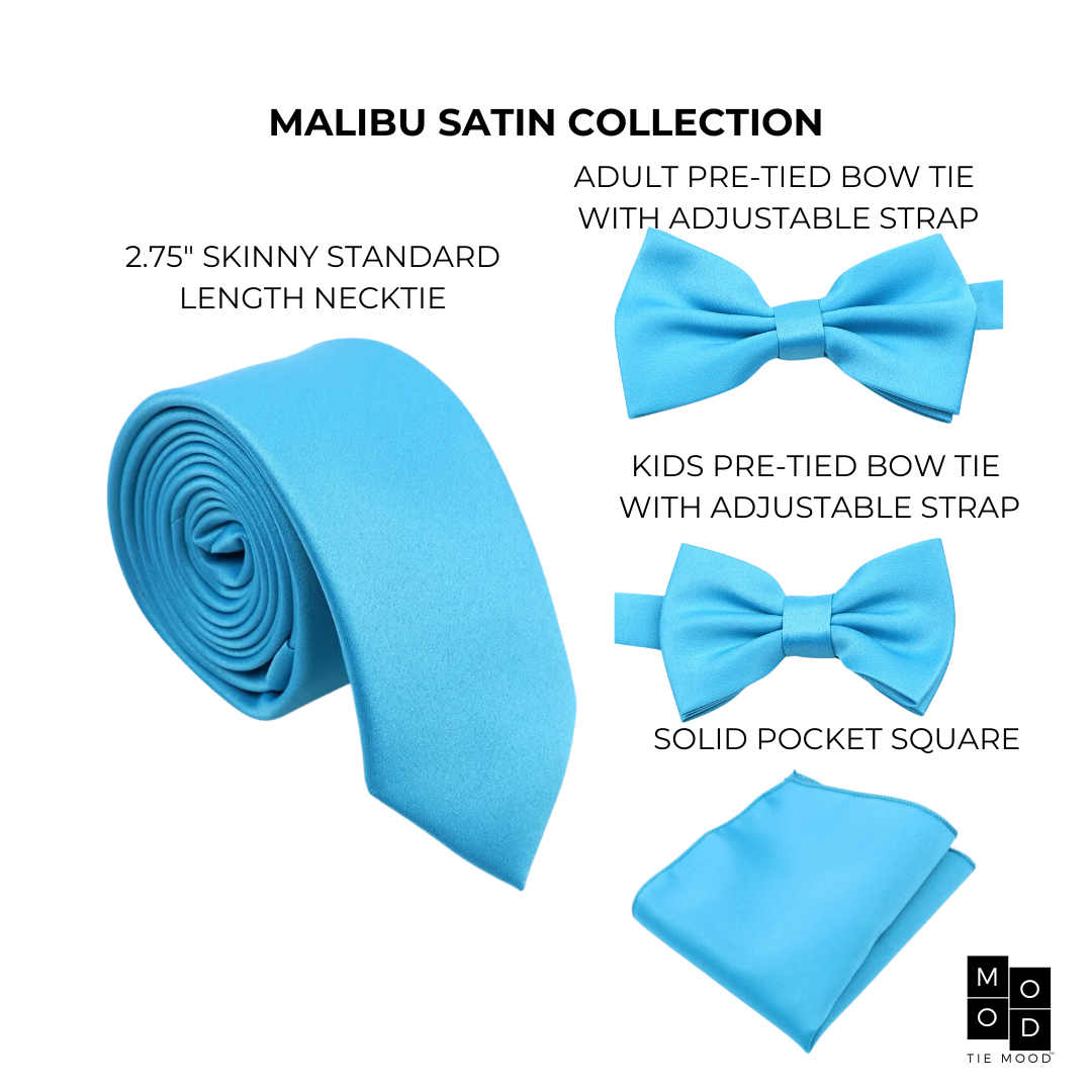 malibu blue vest and tie