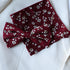 Rowan Burgundy Floral Bow Tie