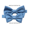 Steel Blue Solid Satin Pre-Tied Bow Tie
