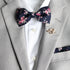 Ezra Dark Blue & Pink Floral Kid's Pre-Tied Bow Tie