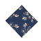 Raleigh Navy & Gold Floral Pocket Square