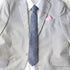 Tanner Heathered Blue Solid Skinny Tie