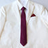 Sangria Cotton Solid Skinny Tie