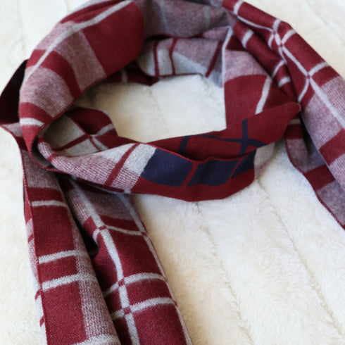 Red Modern Men's Cold Weather Winter Scarf