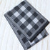 Gray Checkered Men's Cold Weather Winter Scarf