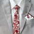 Selma Cabernet Floral Skinny Tie