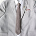 Keegan Brown Wool Skinny Tie