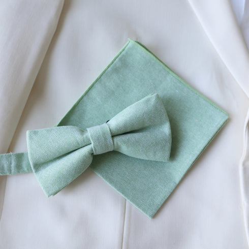 Kylar Lime Green Solid Kid's Pre-Tied Bow Tie