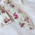 Sailor Cream Floral Skinny Tie