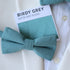 Seaglass Green Cotton Solid Kid's Pre-Tied Bow Tie