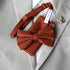 Paprika Wool Blend Solid Adult Pre-Tied Bow Tie