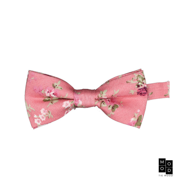 Avis Pink Floral Kid's Pre-Tied Bow Tie