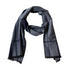Dark Blue Stripes Men's Wool Blend Winter Scarf