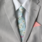 Parker Light Blue Floral Skinny Tie