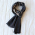 Gray & Light Brown Men's Cold Weather Winter Scarf