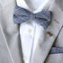 Teagan Blue Plaid Wool Bow Tie