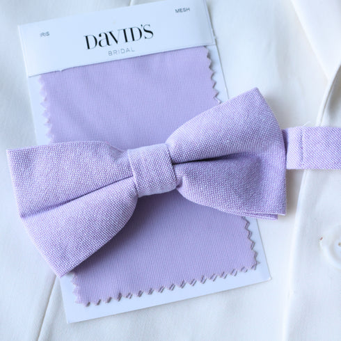 Lavender Cotton Solid Kid's Pre-Tied Bow Tie