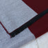 Burgundy & Gray Colorblock Men's Cold Weather Winter Scarf