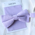 Lavender Cotton Solid Bow Tie