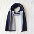 Navy Blue & Gray Colorblock Men's Cold Weather Winter Scarf