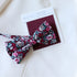 Chester Cabernet Wine Floral Bow Tie