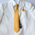 Sunshine Two-Tone Marigold Yellow Solid Front & Floral Tail Tie