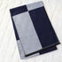 Navy Blue & Gray Colorblock Men's Cold Weather Winter Scarf