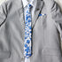Harper Blue Floral Skinny Tie