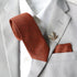 Paprika Wool Blend Solid Traditional Wide Extra Long Length Tie