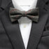 Gray & Black Stripes Wool Kid's Pre-Tied Bow Tie