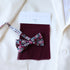 Chester Cabernet Wine Floral Bow Tie