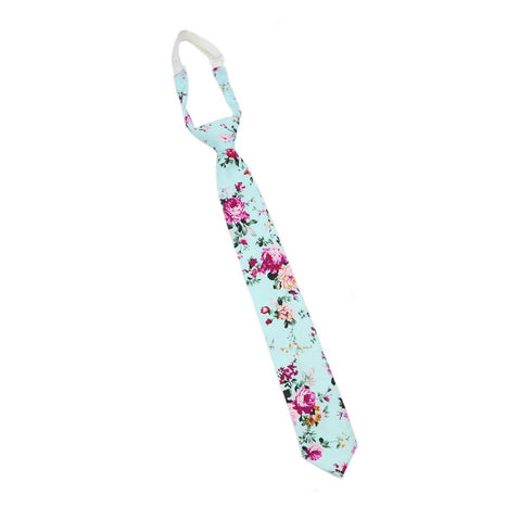 Boy's Pre-Tied Floral Neckties