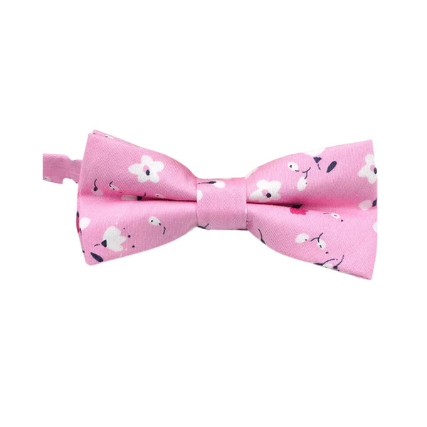 Kelsey Pink Floral Kid's Pre-Tied Bow Tie