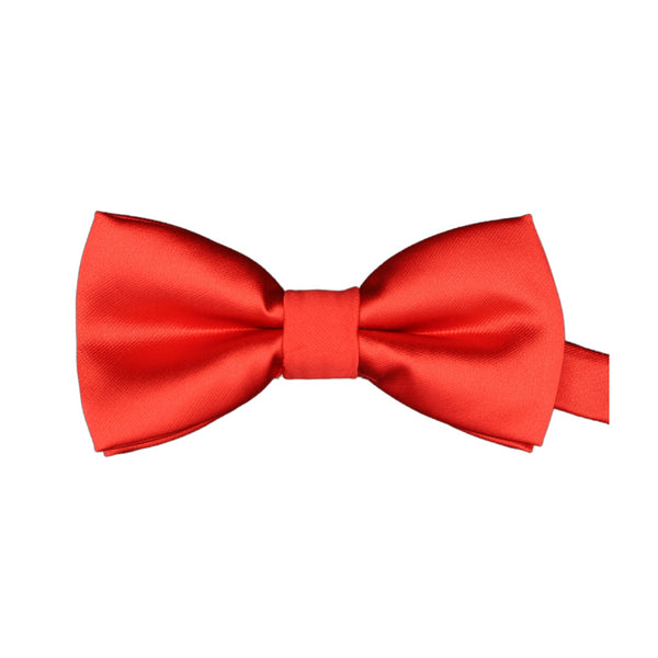 Lipstick Red Solid Satin Adult Pre-Tied Bow Tie