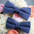 Rory Steel Blue Solid Kid's Pre-Tied Bow Tie