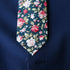 Aurora Green Floral Skinny Extra Long Length Tie