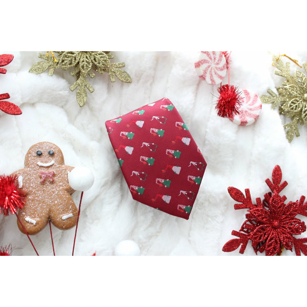Red Gnome Holiday Slim Tie