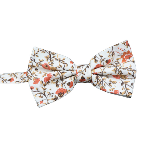 Shay Cinnamon Floral Cotton Bow Tie