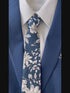 Casey Dark Blue Floral Skinny Tie