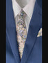 Tuscany Olive Green Floral Slim Tie