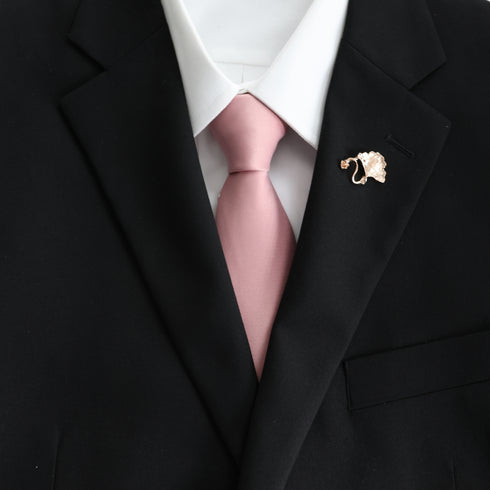 Dusty Rose Satin Skinny Tie