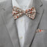 Shay Cinnamon Floral Cotton Adult Pre-Tied Bow Tie
