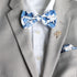 Harper Blue Floral Bow Tie