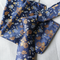 Clara Blue & Gold Floral Tie & Pocket Square Set