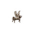Horse Gold Plated Brooch Pin