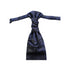 Blue Paisley Ruche Cravat Tie & Pocket Square Set