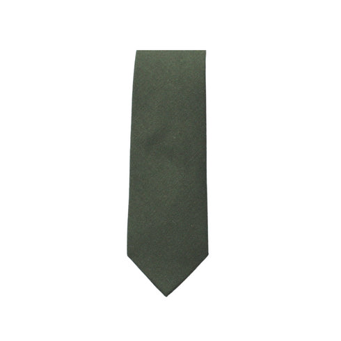 Forest Green Solid Skinny Tie
