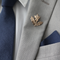 Gold Plated Leaf Lapel Pin