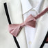 Dusty Rose Angle Satin Bow Tie & Pocket Square Set